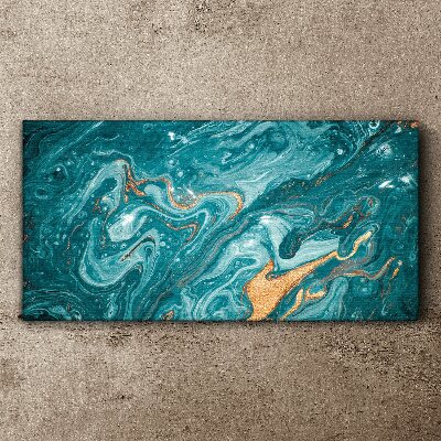 Obraz Canvas Oceaniczne fale z miedzianymi akcentami