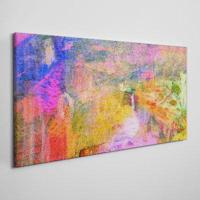 Obraz Canvas Kolorowy pejzaż abstrakcyjny