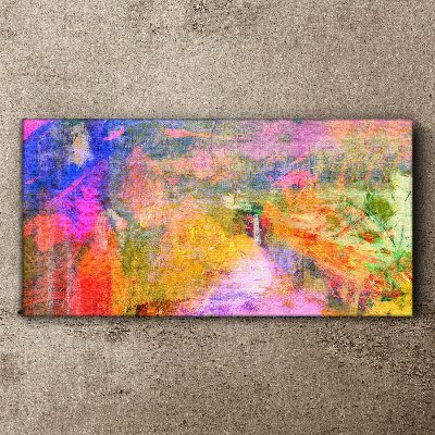 Obraz Canvas Kolorowy pejzaż abstrakcyjny