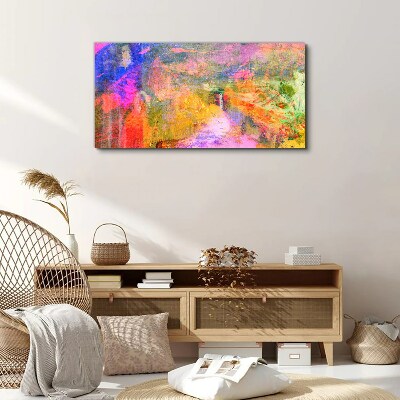 Obraz Canvas Kolorowy pejzaż abstrakcyjny