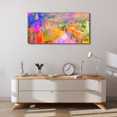 Obraz Canvas Kolorowy pejzaż abstrakcyjny