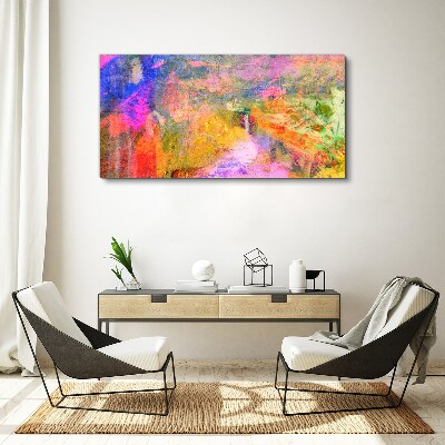 Obraz Canvas Kolorowy pejzaż abstrakcyjny