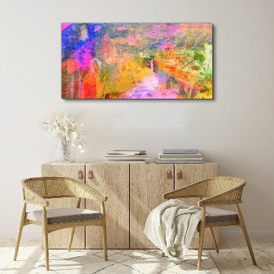 Obraz Canvas Kolorowy pejzaż abstrakcyjny