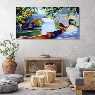 Obraz Canvas Most w słonecznym parku