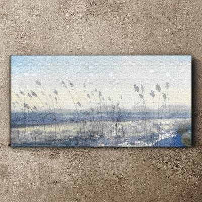Obraz Canvas Spokojny pejzaż z trawami