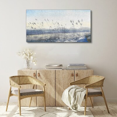Obraz Canvas Abstrakcja Zima Śnieg