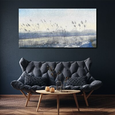Obraz Canvas Spokojny pejzaż z trawami