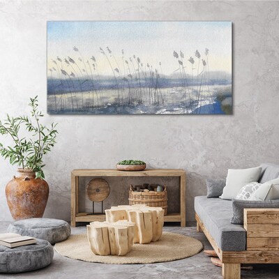 Obraz Canvas Spokojny pejzaż z trawami
