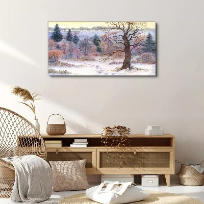 Obraz Canvas las zima śnieg przyroda