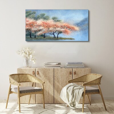 Obraz Canvas drzewa kwiaty abstrakcja