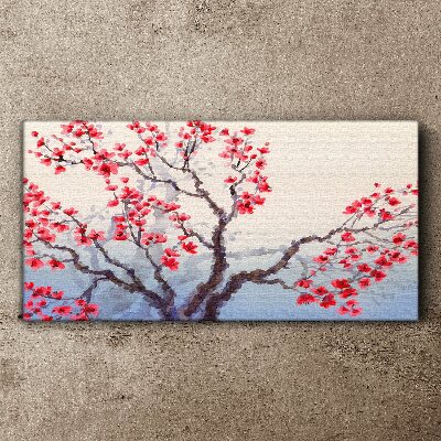Obraz na Płótnie drzewo gałęzie kwiaty