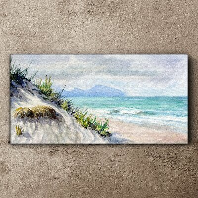 Obraz Canvas Plażowy krajobraz z wydmami