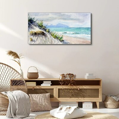 Obraz Canvas Plażowy krajobraz z wydmami