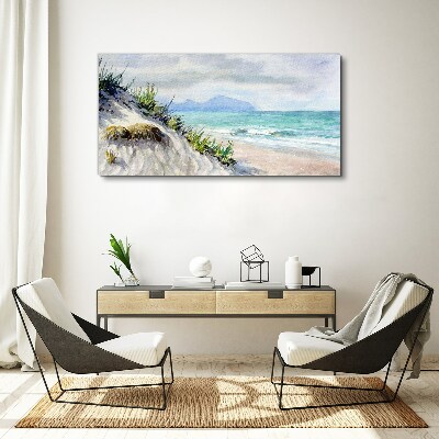 Obraz Canvas Plażowy krajobraz z wydmami