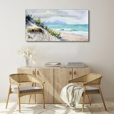 Obraz Canvas Plażowy krajobraz z wydmami