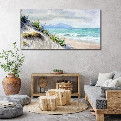 Obraz Canvas Plażowy krajobraz z wydmami