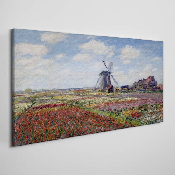 Obraz Canvas Krajobraz z wiatrakiem