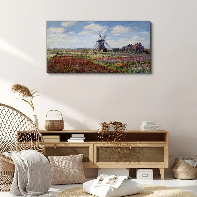 Obraz Canvas Krajobraz z wiatrakiem