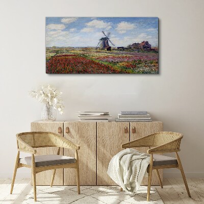 Obraz Canvas Młyn Łąka Monet