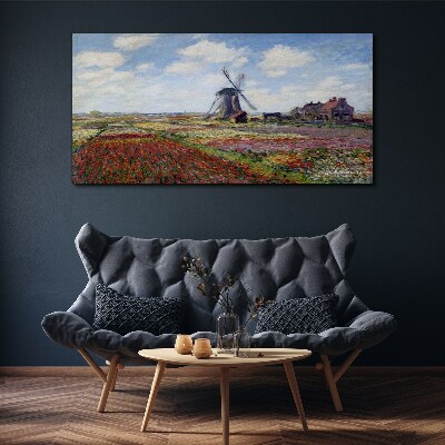 Obraz Canvas Młyn Łąka Monet