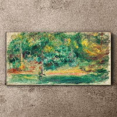 Obraz Canvas Zielony pejzaż w letnim świetle