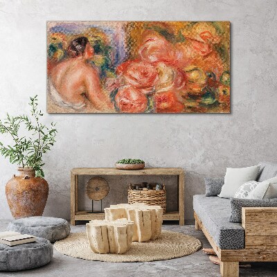 Obraz Canvas Kwiaty i kobieta