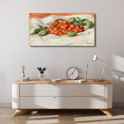 Obraz Canvas Owoce Migdały Truskawki