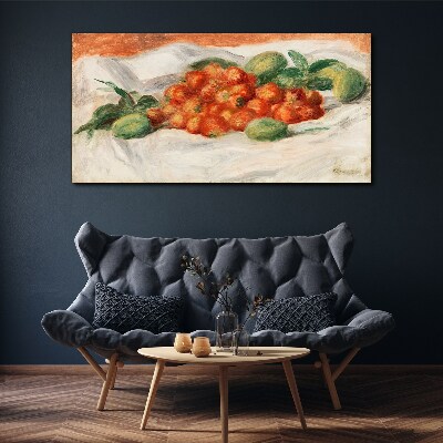 Obraz Canvas Owoce Migdały Truskawki