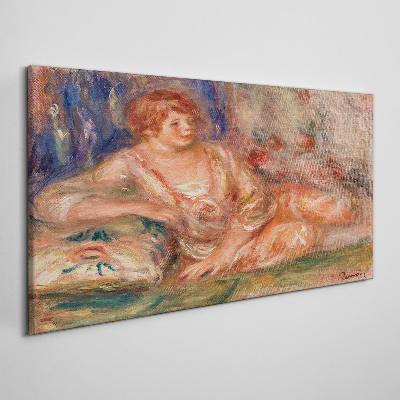 Obraz Canvas Spokojna chwila na tle kwiatów