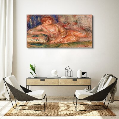 Obraz Canvas Spokojna chwila na tle kwiatów