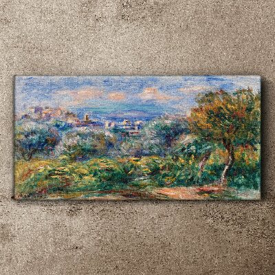 Obraz Canvas Pejzaż z oliwkami