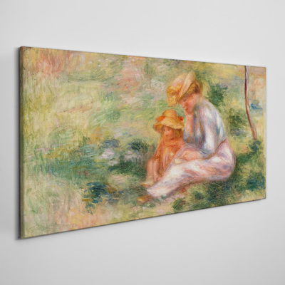 Obraz Canvas Matka z córką w letnim słońcu