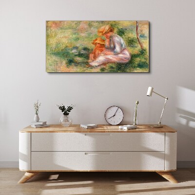 Obraz Canvas Matka z córką w letnim słońcu