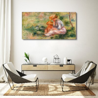 Obraz Canvas Matka z córką w letnim słońcu
