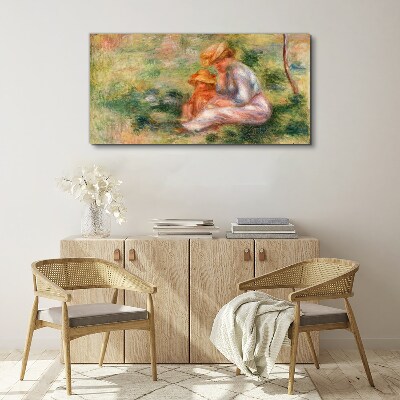 Obraz Canvas Matka z córką w letnim słońcu
