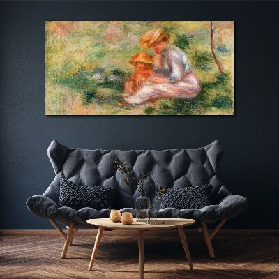 Obraz Canvas Matka z córką w letnim słońcu