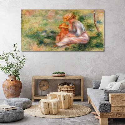 Obraz Canvas Matka z córką w letnim słońcu