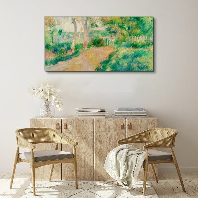 Obraz Canvas Letni spacer wśród drzew