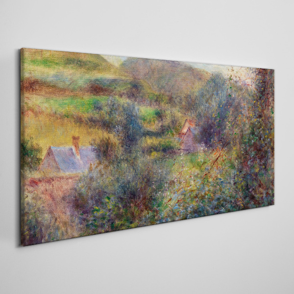 Obraz Canvas Wiejska sceneria w pastelowych barwach