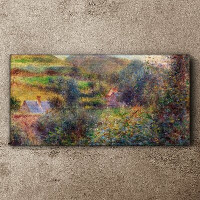 Obraz Canvas Wiejska sceneria w pastelowych barwach