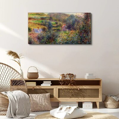 Obraz Canvas Wiejska sceneria w pastelowych barwach