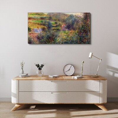 Obraz Canvas Wiejska sceneria w pastelowych barwach