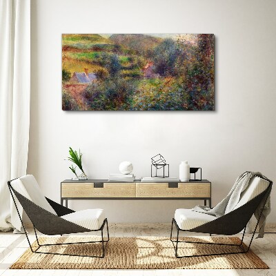 Obraz Canvas Wiejska sceneria w pastelowych barwach