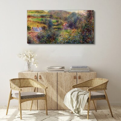 Obraz Canvas Wiejska sceneria w pastelowych barwach