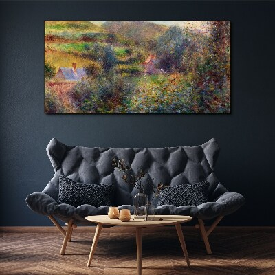 Obraz Canvas Wiejska sceneria w pastelowych barwach