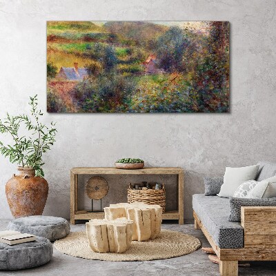 Obraz Canvas Wiejska sceneria w pastelowych barwach