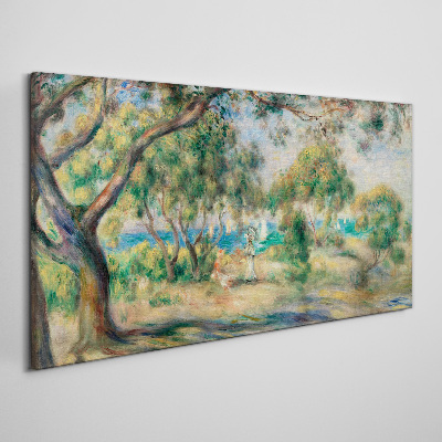 Obraz Canvas Letni pejzaż nad wodą
