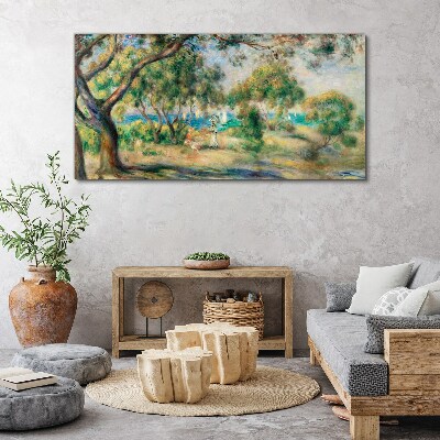 Obraz Canvas Letni pejzaż nad wodą