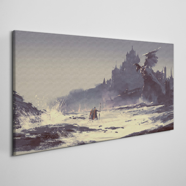 Obraz Canvas „Mistyczna kraina wśród fal”