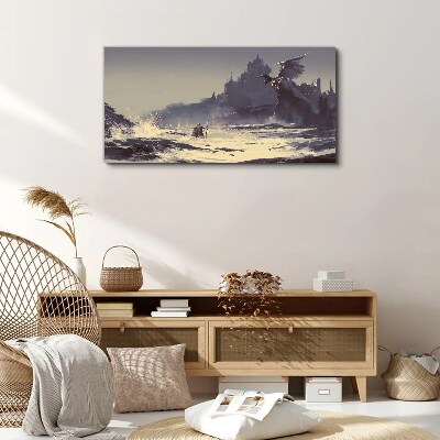 Obraz Canvas „Mistyczna kraina wśród fal”